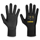 Hi5 X Super S 13G polyester shell nitrile gloves with sandy textured palm | 4121X