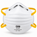 FFP1 NR Feinstaubmaske ohne Ausatemventil, Muschelform, weiß