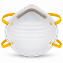 FFP1 NR Feinstaubmaske ohne Ausatemventil, Muschelform, weiß