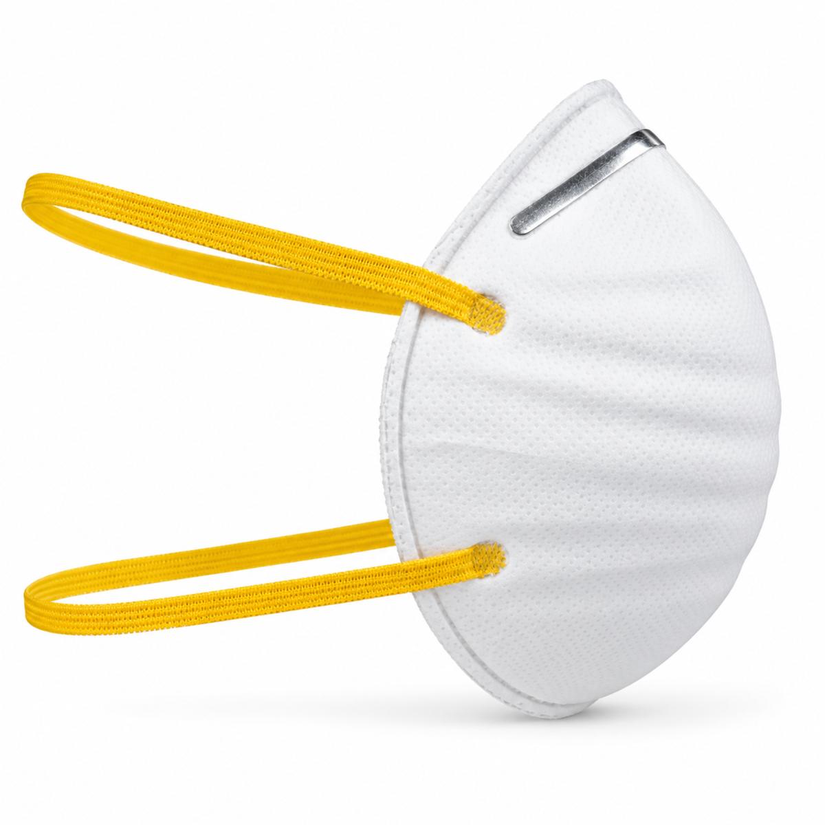 FFP1 NR Feinstaubmaske ohne Ausatemventil, Muschelform, weiß