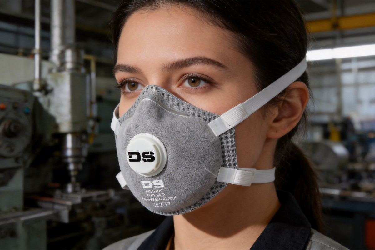 FFP3 NR D particulate respirator with activated carbon filter and exhalation valve