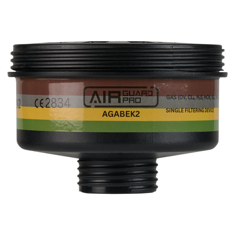AirGuard Pro® Gasfilter ABEK2, für Atemschutz-Vollmaske, mit RD40-Anschluss