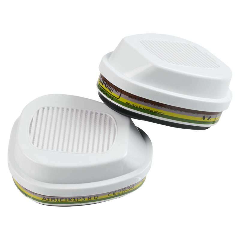 AirGuard Pro® Kombifilter ABEK1P3 R D, für Atemschutz-Halb und Vollmaske, mit Bajonettverschluss