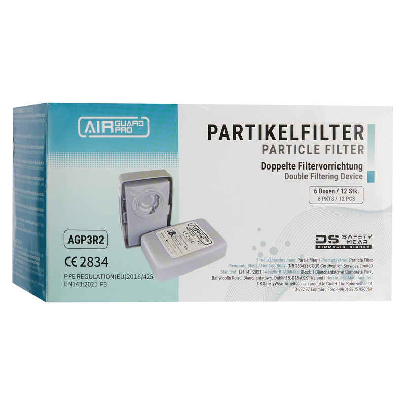 AirGuard Partikelfilter P3 Bajonettverschluss, EN143-2021, für AG360, AG360W, AG700