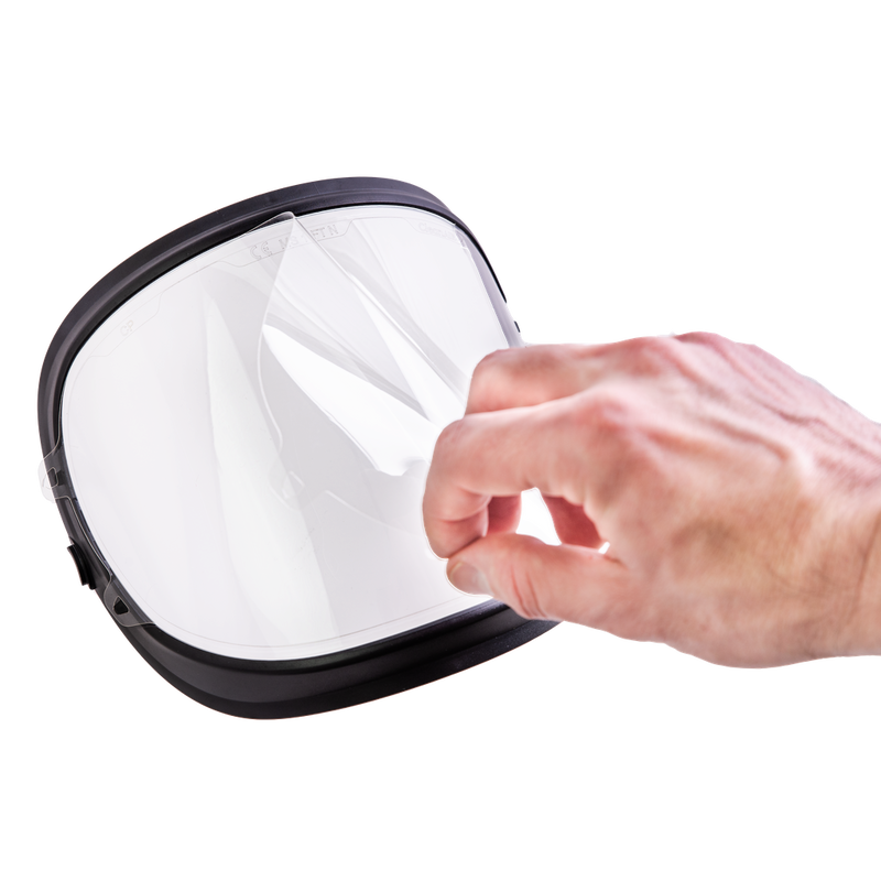 Replacement face shield CR1 clear made of polycarbonate for CleanAIR® respiratory protection systems