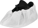 CPE shoe covers made of strong PE film white 85my