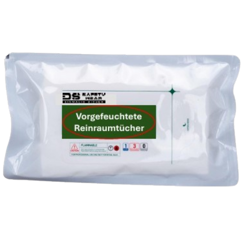 ProSafe Reinraum-Feuchttücher 70% IPA / 30% DIW – Vorbenetzte Reinraumtücher 28 x 28 cm