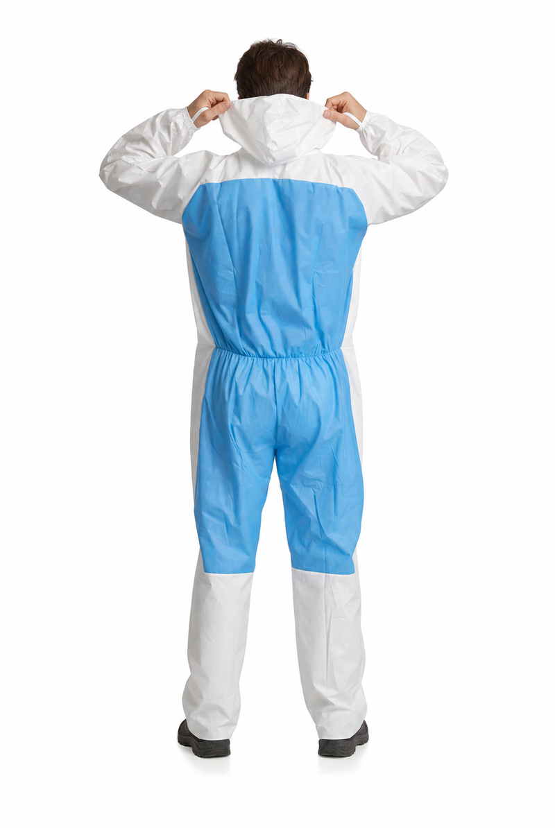 DuoSafe® Hybrid-Schutzanzug Typ 5/6 | Antistatisch mit Daumenschlaufen