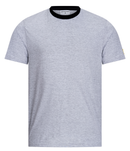 ESD T-shirt 150 g/m² - crew neck - with black collar | light gray