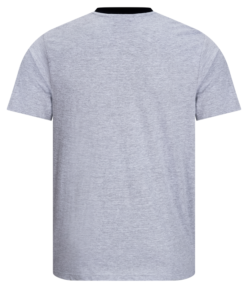 ESD T-shirt 150 g/m² - crew neck - with black collar | light gray