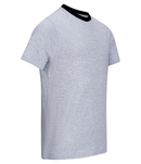 ESD T-shirt 150 g/m² - crew neck - with black collar | light gray