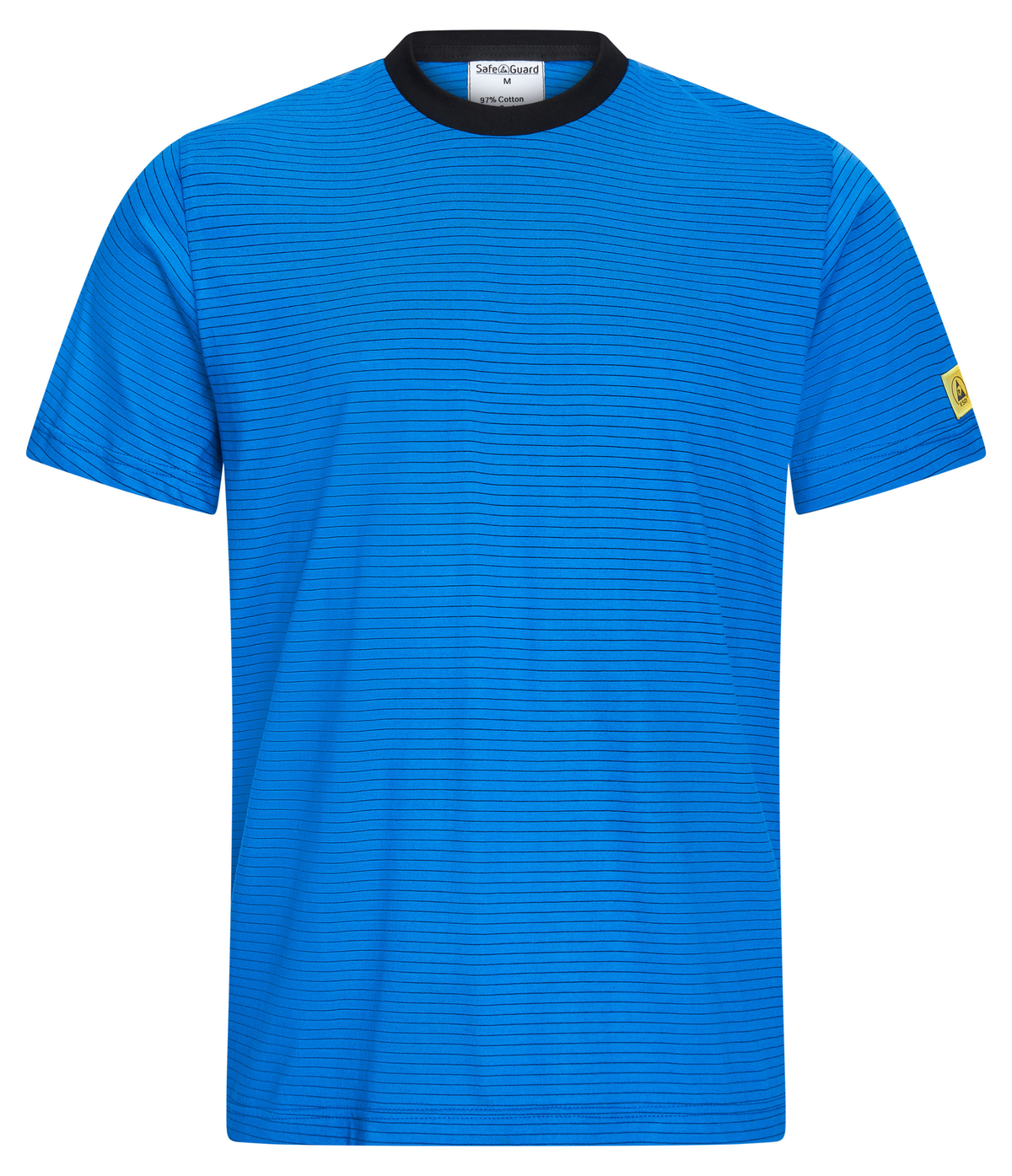 ESD T-Shirt 150 g/m² - crew neck - with black collar | Royal Blue