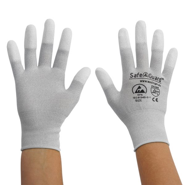 DS SAFETY WEAR Hi5 X Basic Handschuhe 4121X, weiß/grau DS SAFETY WEAR Hi5 X Basic Handschuhe 4121X, weiß/grau