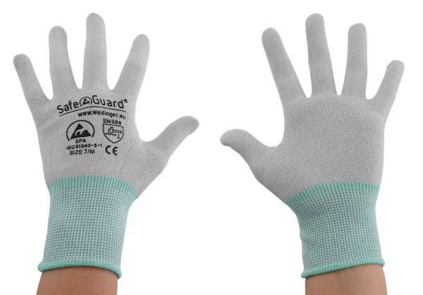 ESD Handschuhe | ohne Beschichtung (grau)