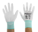 ESD Handschuhe | mit beschichteten Handflächen (weiß)