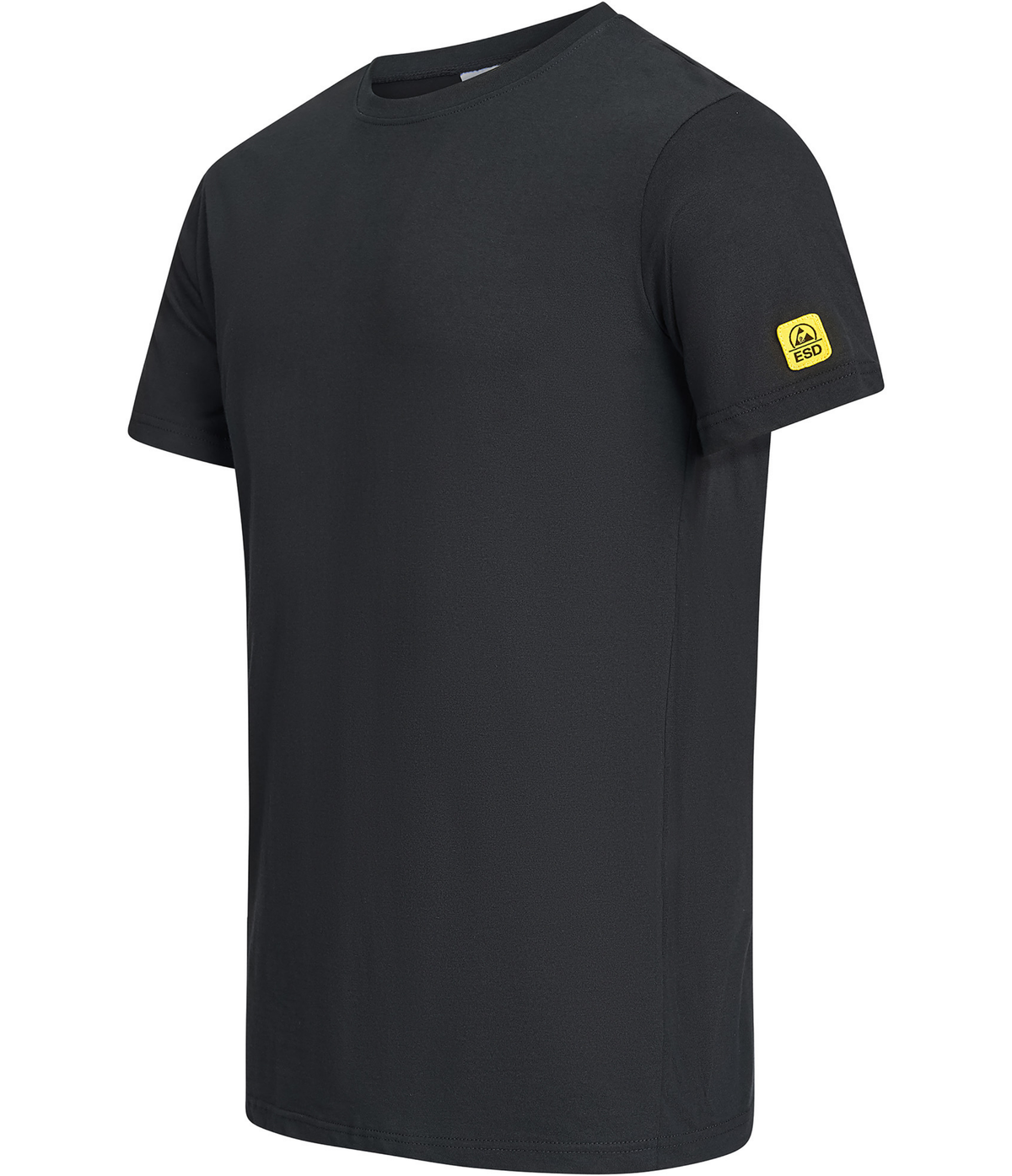ESD T-shirt "EcoLine" 125 g/m² - round neck | black