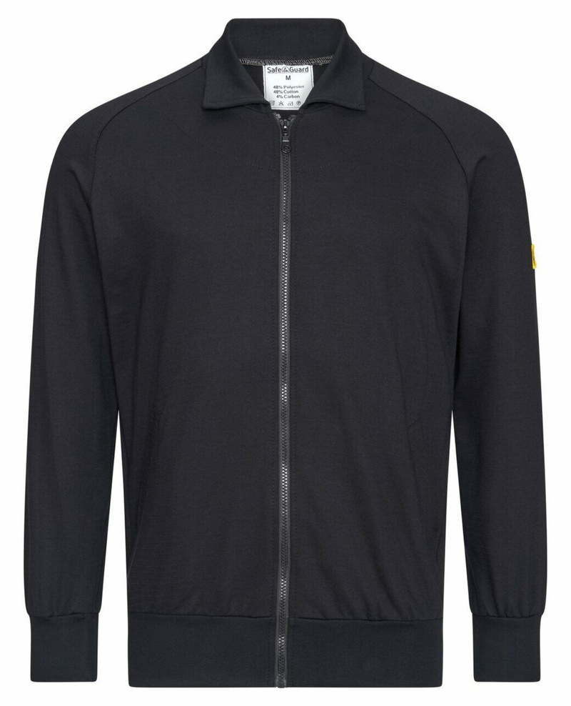 ESD-Fleecejacke - mit Zip | schwarz