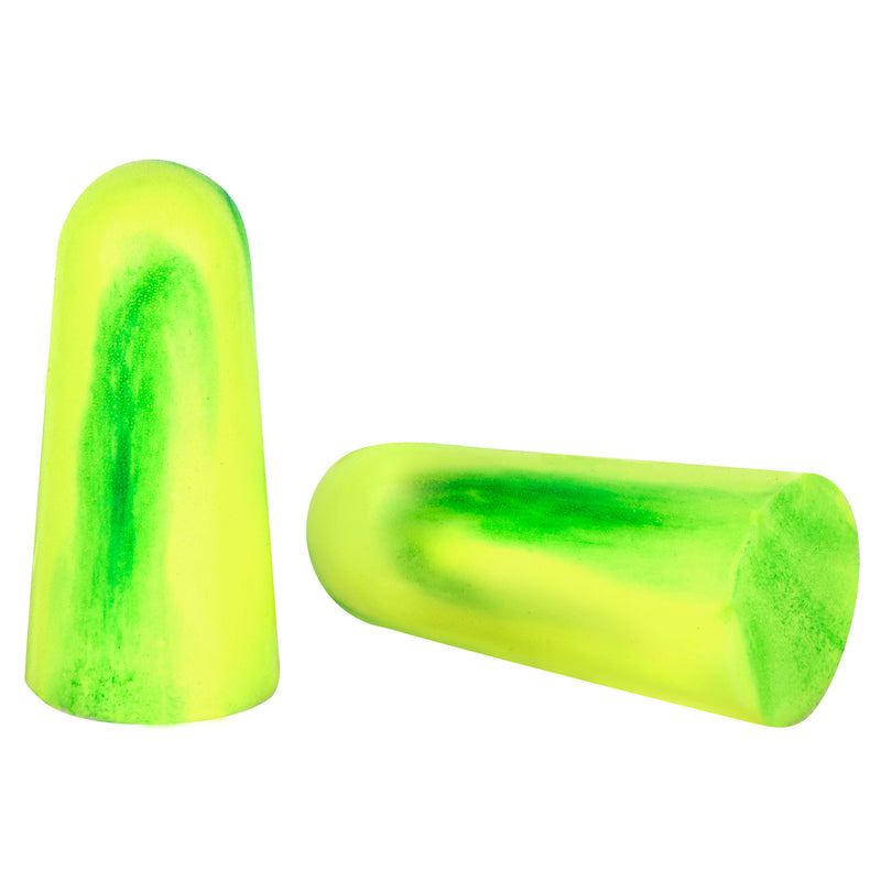 EarProtect disposable earplugs | PU foam, green/yellow