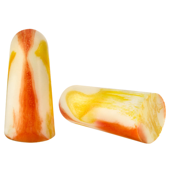 EarProtect Einweg Ohrstöpsel | PU Schaumstoff, orange/weiß/gelb