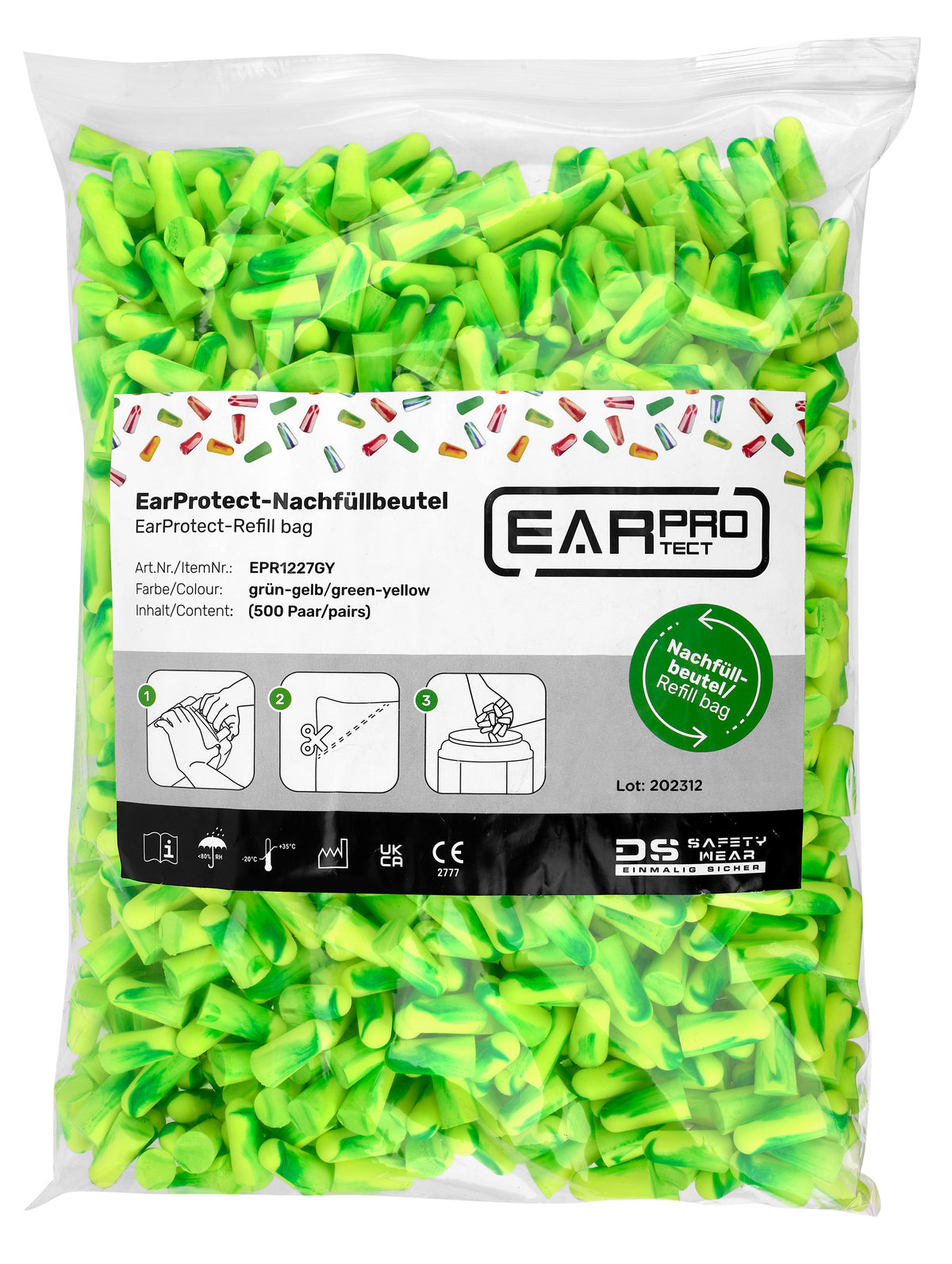 EarProtect Ohrstopsel-Nachfüllbeutel