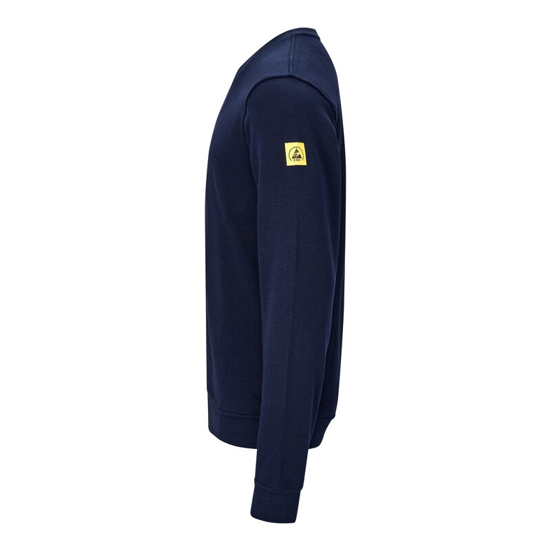 ESD-Sweatshirt 300 g/m², V-Ausschnitt, marineblau, Bild 3