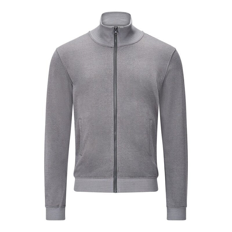 ESD-Sweatjacke 300 g/m² mit Zip, grau, Bild 1