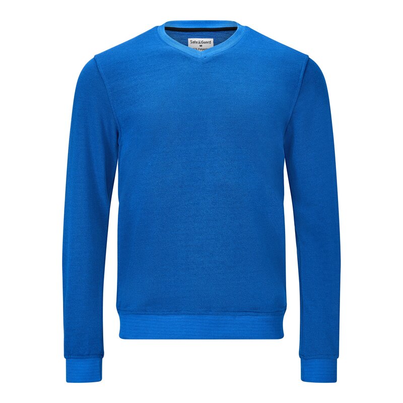 ESD-Sweatshirt 300 g/m², V-Ausschnitt, königsblau, Bild 1