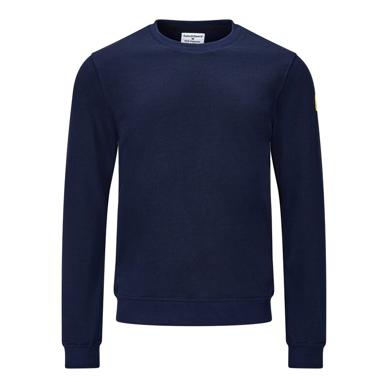 ESD-Sweatshirt 300 g/m², Rundhals, marineblau, Bild 1