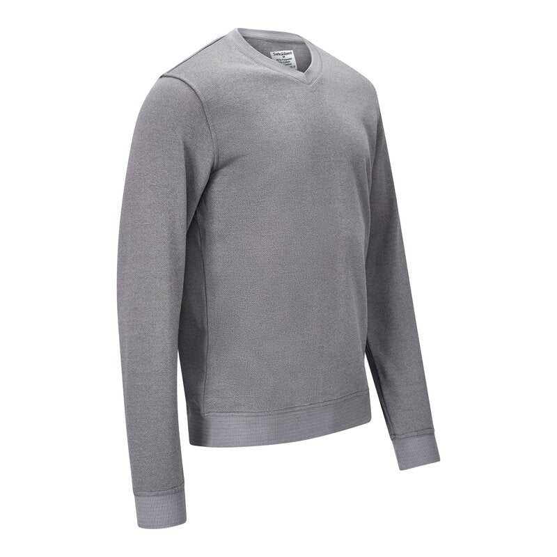 ESD-Sweatshirt 300 g/m², V-Ausschnitt, grau, Bild 5