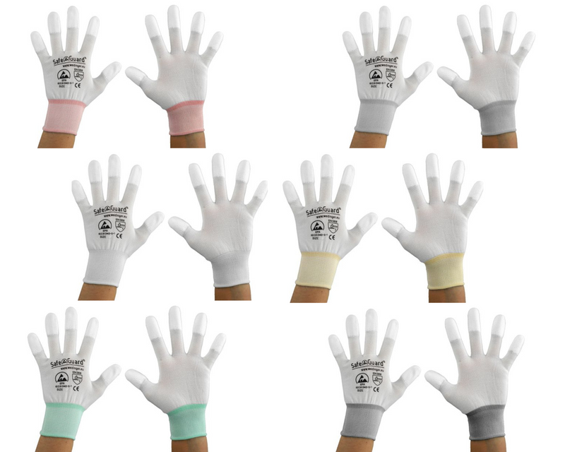 ESD Handschuhe weiß/orange kaufen | sicher