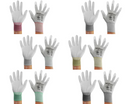 ESD Handschuhe | mit beschichteten Handflächen (grau)