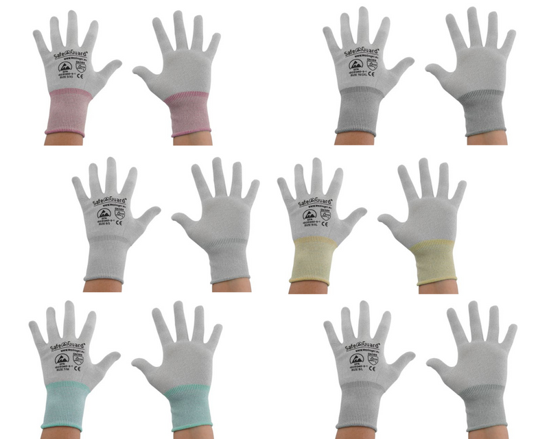 ESD Handschuhe | ohne Beschichtung (grau)