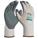 15G recycled polyester and elastane upper. Gloves with nitrile microfoam coating