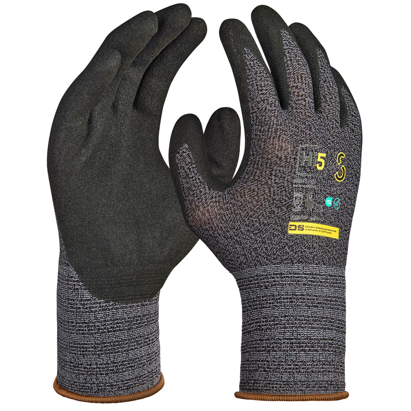 15G nylon/spandex gloves with nitrile coating on the palm