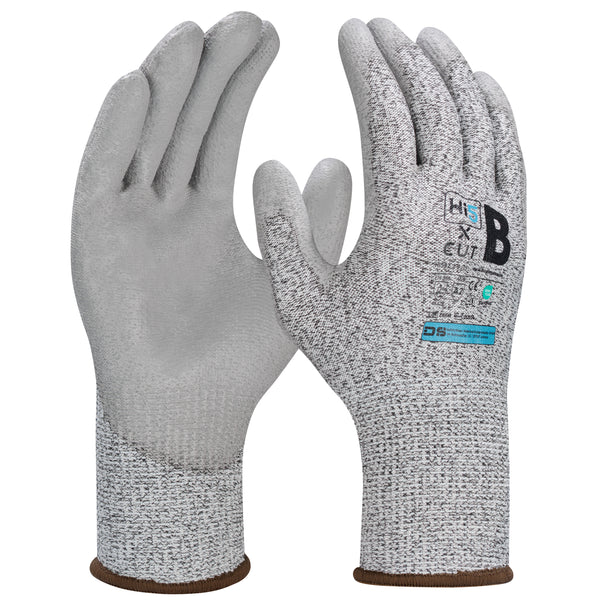 Hi5 X Cut 13G Schnittfeste Handschuhe mit Handflächenbeschichtung aus PU Level B