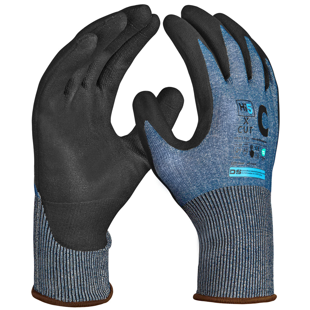 schnittfeste handschuhe kreissäge Hi5 X Cut 18G Schnittfeste Handschuhe mit beschichteter Nitrilmikorsch