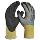 15G cut-resistant glove with nitrile microfoam palm coating Level F