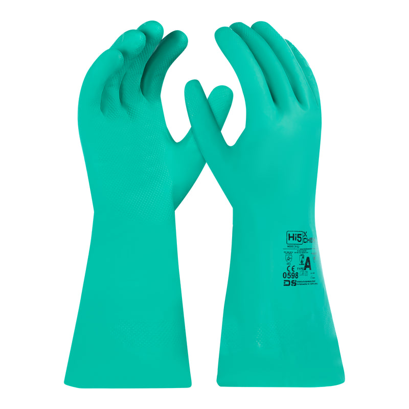 nitril handschuhe chemische beständigkeit Hi5 X Chem Nitrilhandschuhe – Chemikalienschutzhandschuhe mit hoher Be