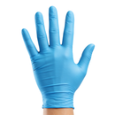 Hi5 X hygiTouch Nitril Einweghandschuhe  – Puderfrei, Latexfrei, Lebensmittelgeeignet | Blau & Schwarz