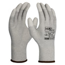 Hi5 X ESD 13G Handschuhe | Carbon/Polyester mit beschichteten Fingerkuppen