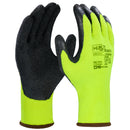 Hi5 X Basic 10G Acryl-Noppen-Latexhandschuhe mit Crinkle-Beschichtung,  Winterhandschuhe