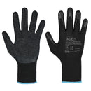 Hi5 X Basic Polyester-Strick, LATEX Handschuh, 3141X, schwarz