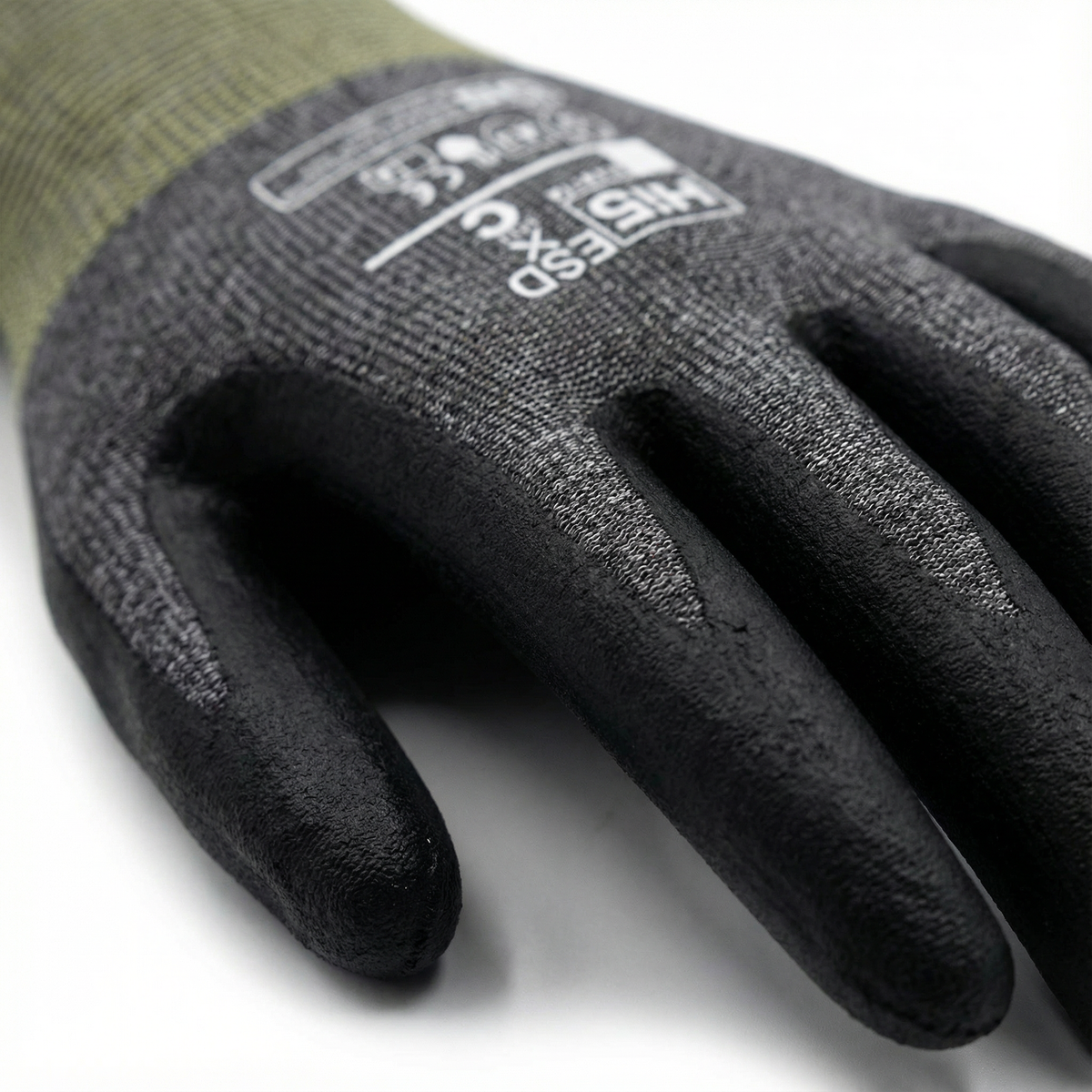 HI572 – ESD Schnittschutzhandschuhe mit Nitrilhandflächenbeschichtung, EN 388:1121X, CE Kat. II