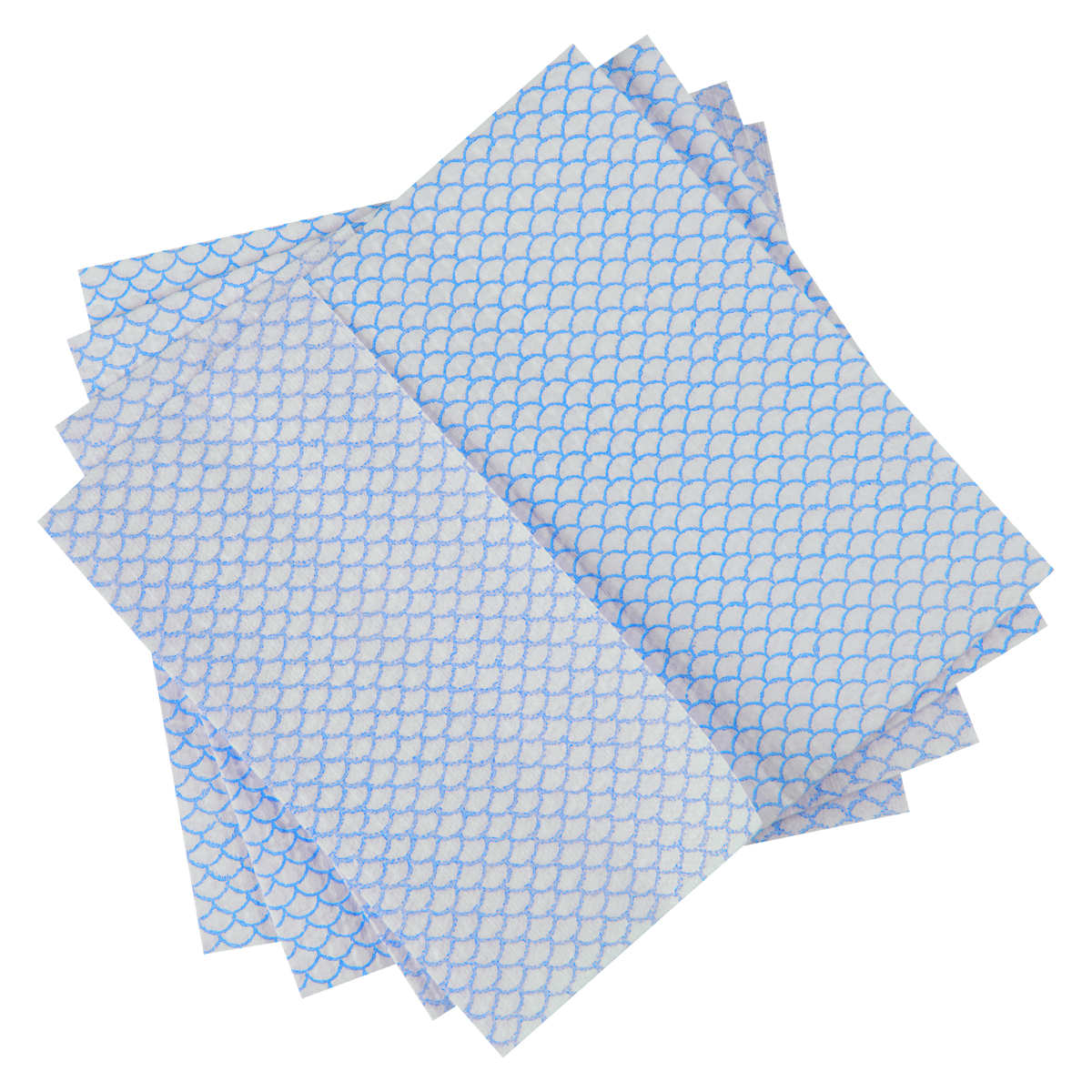 Universelles Reinigungstuch 35×35 cm – Hochabsorbierendes Wischtuch aus Zellstoff-PP-Verbund, blau