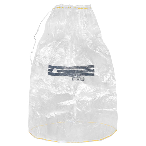 PP flat bag (transparent) 140x220cm - 60 g/m² | coated | Warning imprint: mineral wool KMF