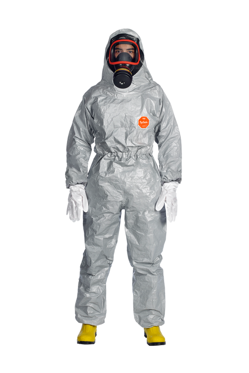 DuPont™ Tychem® 6000 F FaceSeal. Anzug mit Kapuze und Gummiabdichtung an der Kapuze