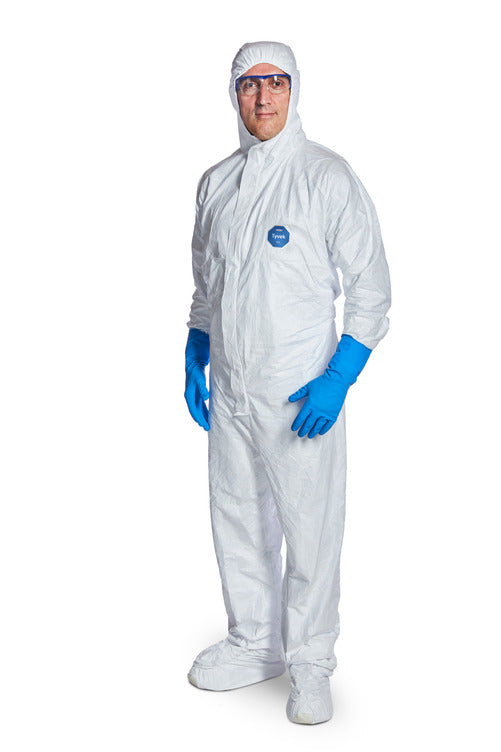 Tyvek® 500 Labo Overall, Kapuze, mit Überschuhen