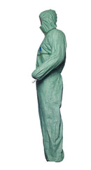 Tyvek® 600 Plus Overall, Kapuze, abgekl. Nähte,grün