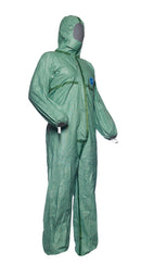 Tyvek® 600 Plus Overall, Kapuze, abgekl. Nähte,grün