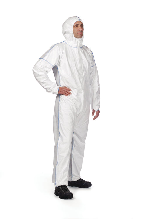 Tyvek® 400 DualFinish Overall, Tyvek/SMS, white, with hood